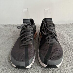 On Running Cloud Shoes Womens Size 8 Black Gray Peach Swiss Engineering Athletic